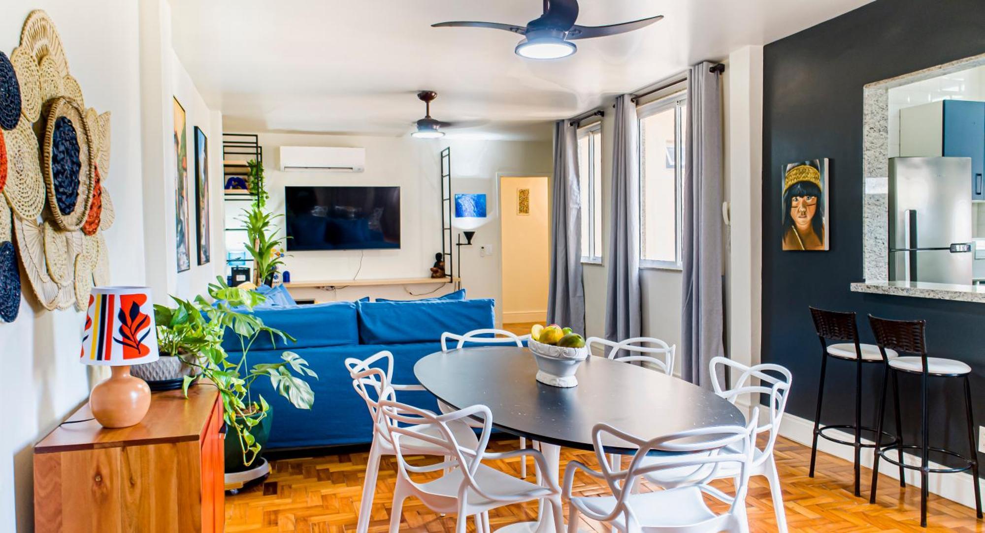 Apartemen Copacabana Todo Reformado, 3 Quartos, 2 Banheiros, Varanda, 6 Camas, No Posto 6, Proximo Arpoador E Ipanema Pauloangerami Rp144 Rio de Janeiro